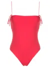 Lygia & Nanny Winona Fluity Tied-straps Swimsuit In Pink