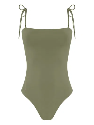Lygia & Nanny Winona Tie-strap Swimsuit In Green