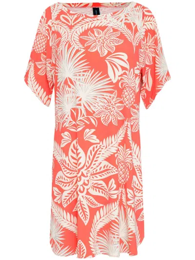 Lygia & Nanny Allat Beach Dress In Orange