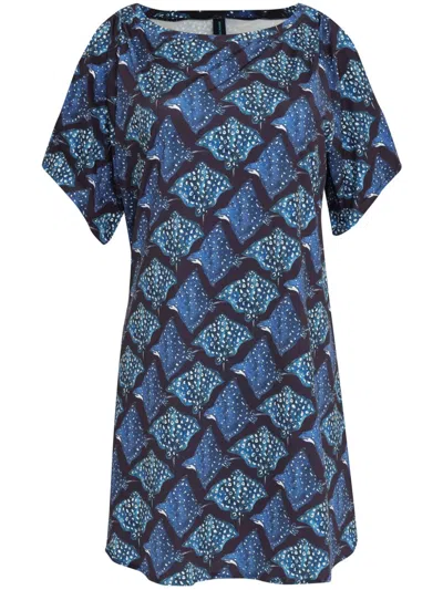 Lygia & Nanny Allat Mini Dress In Blue