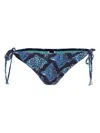 Lygia & Nanny Thai Print Bikini Bottoms In Blue