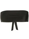 Lygia & Nanny Bajja Bandeau Bikini Top In Black