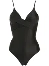 Lygia & Nanny Bianca Wrap Swimsuit In Black