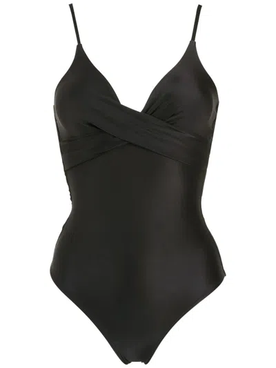 Lygia & Nanny Bianca Wrap Swimsuit In Black