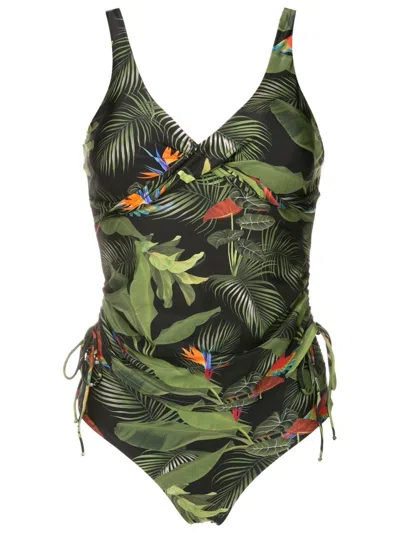 Lygia & Nanny Bruma Botanical-print Tankini In Green