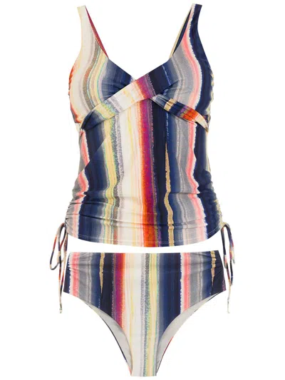 Lygia & Nanny Bruma Striped Tankini In Multicolour