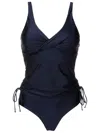 Lygia & Nanny Bruma Twist-detail Tankini In Blue