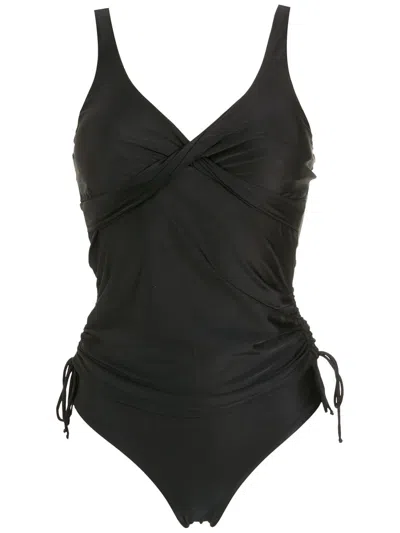 Lygia & Nanny Bruma Wrap Tankini In Black