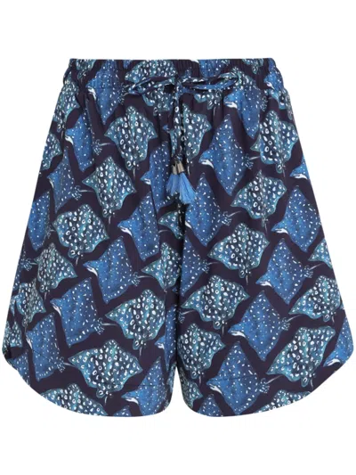 Lygia & Nanny Cannes Bio Shorts In Blue