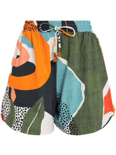Lygia & Nanny Cannes Printed Shorts In Green