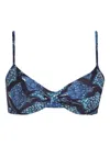 Lygia & Nanny Cassis Bikini Top In Blue