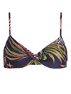 Lygia & Nanny Cassis Bikini Top In Blue