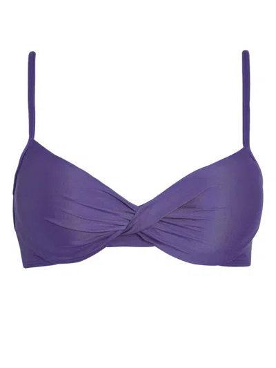 Lygia & Nanny Cassis Bikini Top In Purple