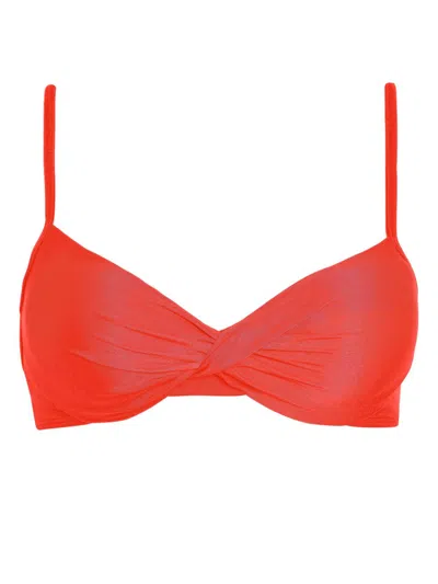 Lygia & Nanny Cassis Bikini Top In Red