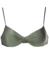 Lygia & Nanny Cassis Twisted Bikini Top In Grün