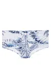 Lygia & Nanny Copacabana Botanical-print Swimming Trunks In Veredas