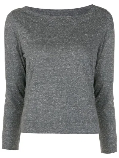 Lygia & Nanny Crew-neck Jersey T-shirt In Grey