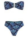 Lygia & Nanny Ester Bikini Set In Blue