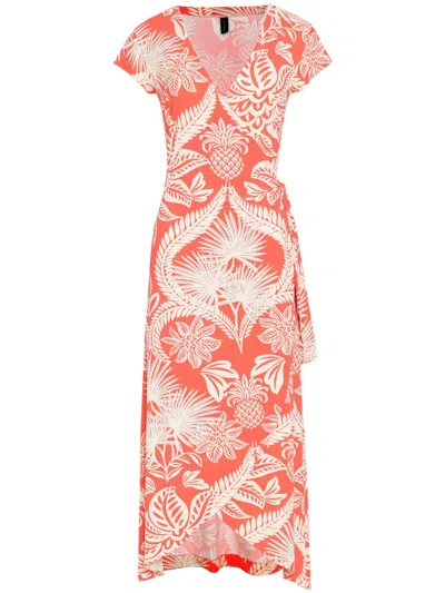 Lygia & Nanny Falcão Dress In Orange