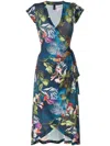 Lygia & Nanny Falcão Print Dress In Blue