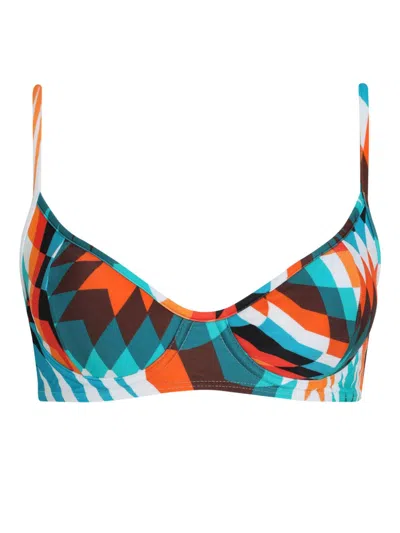 Lygia & Nanny Fiji Bikini Top In Blue