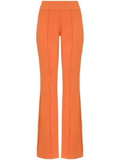 Lygia & Nanny Flared Trousers In Orange