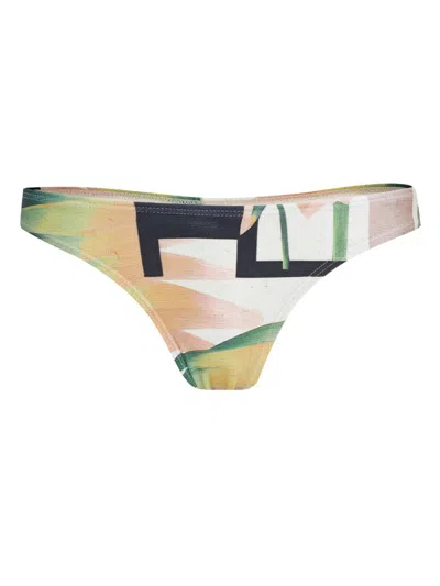 Lygia & Nanny Floral-print Bikini Briefs In White
