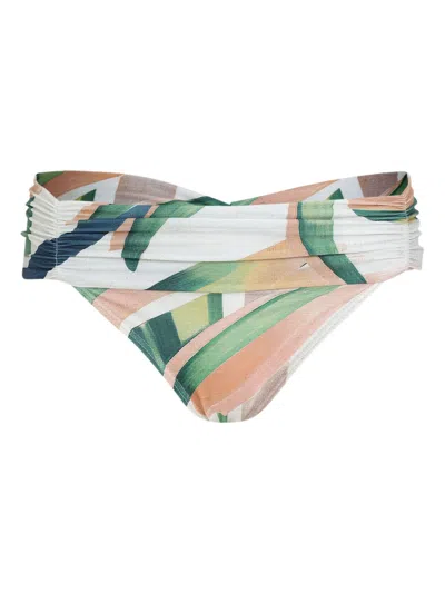Lygia & Nanny Floral-print Bikini Briefs In White