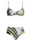 Lygia & Nanny Floral-print Bikini In White