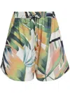 Lygia & Nanny Floral-print Shorts In Green