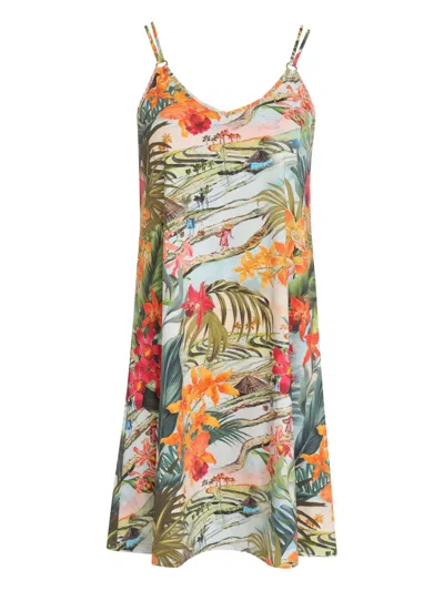 Lygia & Nanny Floral-print Slip Dress