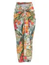 Lygia & Nanny Floral-print Wrap Beach Skirt