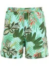 Lygia & Nanny Gil Foliage-print Swimming Shorts In Green