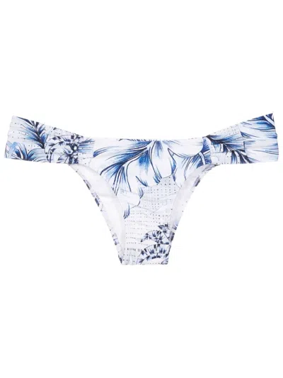Lygia & Nanny Graphic-print Bikini Bottoms In Blue