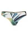 Lygia & Nanny Graphic-print Bikini Bottoms In Green