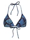 Lygia & Nanny Hanna Bikini Top In Blue
