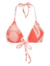 Lygia & Nanny Hanna Bikini Top In Orange