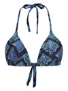 Lygia & Nanny Iasmin Bikini Top In Blue