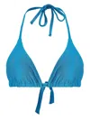 Shop Lygia & Nanny Iasmin Bikini Top In Blue