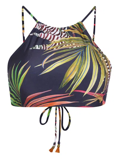 Lygia & Nanny Ilana Bikini Top In Blue
