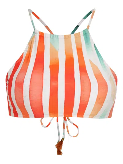 Lygia & Nanny Ilana Bikini Top In Red