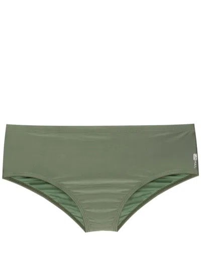 Lygia & Nanny Ilhabela Logo-print Swim Trunks In Green