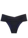 Lygia & Nanny Jasper Ruched Bikini Bottoms In Blau