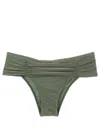 Lygia & Nanny Jasper Ruched Bikini Bottoms In Grün
