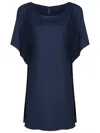 Lygia & Nanny Kala Slit-sleeved Tunic In Blue