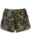 Lygia & Nanny Lee Botanical-print Shorts In Green