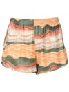 Lygia & Nanny Lee Printed Mini Shorts In Orange