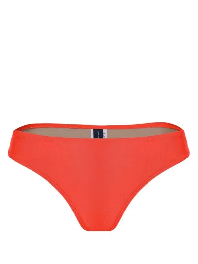 Lygia & Nanny Low-rise Bikini Bottoms In Red