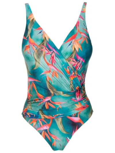 Lygia & Nanny Maisa Graphic-print Swimsuit In Blue