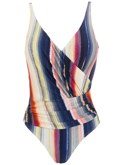 Lygia & Nanny Maisa Wrap-style Front Swimsuit In Multicolour